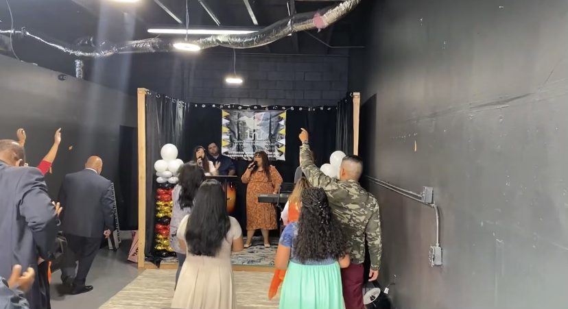 Praise team leading worship at LPH Family Church